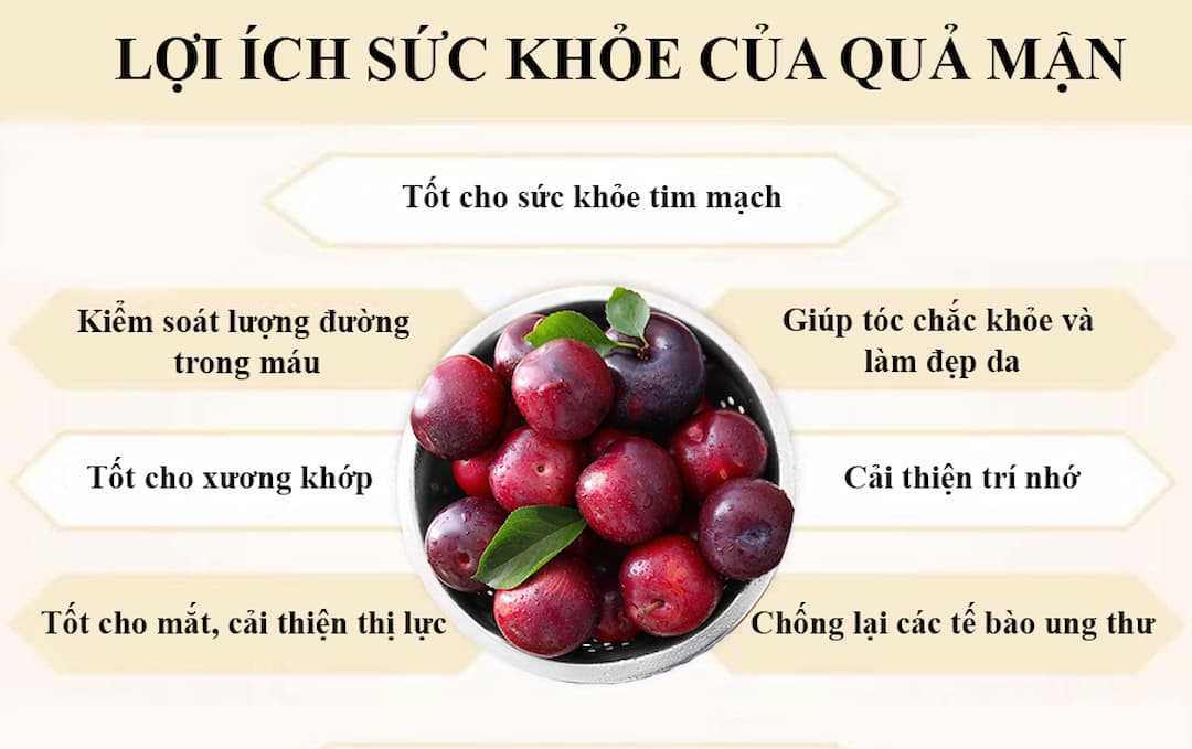 Lợi ích của quả mận đối với sức khỏe - Có thể bạn chưa biết